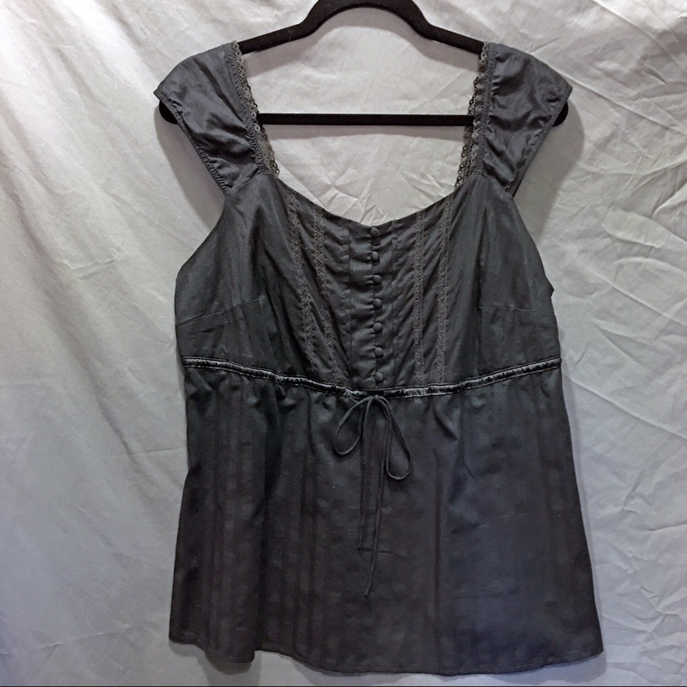 Venezia Black Corset Style Babydoll Top 16